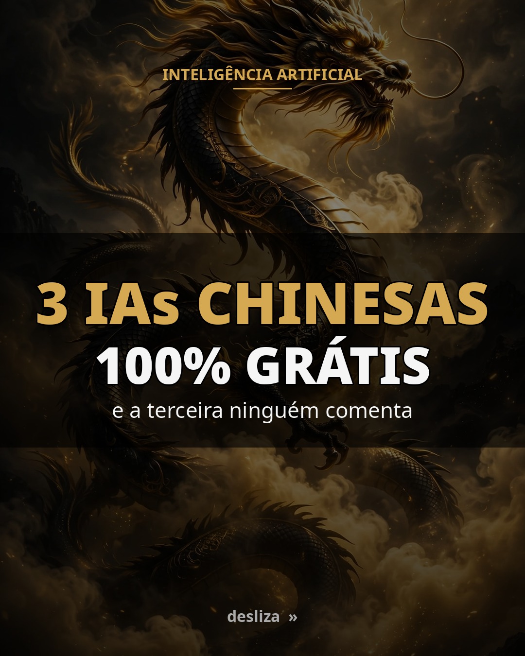 Capa do guia com 3 IAs chinesas gratuitas para gerar imagem e video.